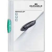 Durable klemmap Swingclip transparant groen