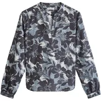 Marc O'Polo Blouse lichtblauw / bruin / grafiet / wit