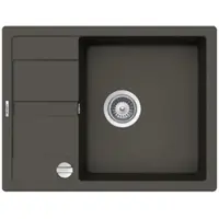 Schock Onderbouwspoel Manhattan D-100, afmetingen 650 x 500 mm, kleur asfalt, model MAND100UGAS