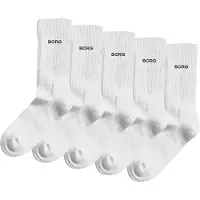 Björn Borg Essential Crew Socks 5-pack Wit | Maat: 43-46