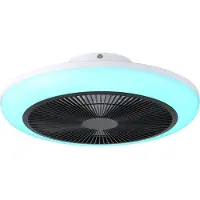 Eglo Plafondventilator Sayulita wit met zwart Ø 46cm RGB