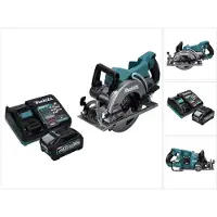 Makita RS 001 GM1 accu-handcirkelzaag 40 V max. 185 mm borstelloos + 1x accu 4,0 Ah + oplader