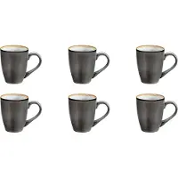 Medard de Noblat - Shadow Aqua - Beker 30 cl - 6 delig - Stoneware