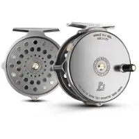 Hardy 1939 Bougle Fly Fishing Reel Zilver Line 2/3/4