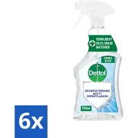 Sans marque Dettol - Allesreiniger - Spray - Zonder Bleek - Perfecte Hygiëne - 750ml - Voordeelverpakking - 6 stuks