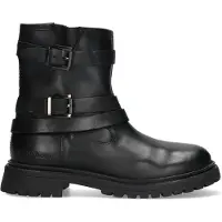 Vingino Muraina Marsala leren enkelboots zwart Meisjes Leer - maat 35