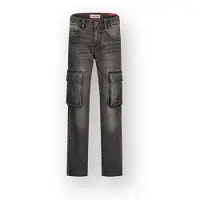 Vingino Jeans Paolo Cargo Jongen Zwart 134