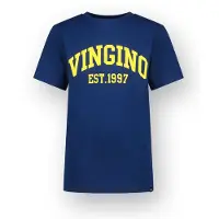 Vingino T-shirt Icon-logo-SS Jongen Blauw 152