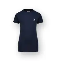 Vingino T-shirt donkerblauw Jongens Stretchkatoen Ronde hals Effen - maat 152