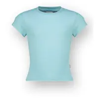 Vingino T-shirt Icon-Crop rib tee Meisje Blauw 92