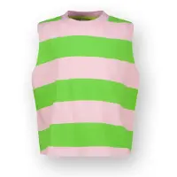 Vingino T-shirt Icon-stripe top Meisje Roze 140