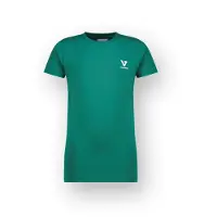 Vingino T-shirt groen Jongens Stretchkatoen Ronde hals Effen - maat 140