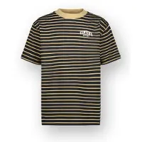 Vingino T-shirt Icon-stripe-SS Jongen Zand 152