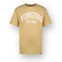 Vingino T-shirt Icon-logo-SS Jongen Zand 176