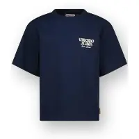 Vingino T-shirt Icon-logo tee Meisje Blauw 104