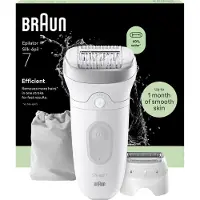 Braun Silk·épil 7 - Wet & Dry Epilator - 7-041 - Langdurig Gladde Huid - Inclusief Scheerkop en Trimkam - Zilver