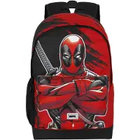 Marvel Rugzak 'Deadpool Bad-Plus HS' stone grey / rood / zwart