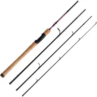 Abu Garcia Diplomat V2 Travel Spinning Rod Zwart 2.13 m / 3-14 g