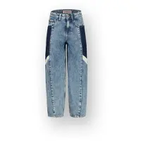 Vingino Baggy Jeans Kit sports Unisex Blauw 140