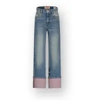 Vingino Wide Leg Jeans Cato Folded Meisje Blauw 140