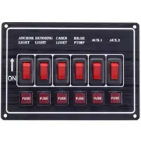 PLASTIMO Horizontal Switches Panel Rood
