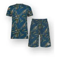 Vingino Woas Jongens Shortama - Petrol blue