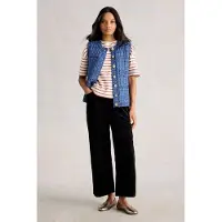 White Stuff Maxine Button Tank Mid Blue Maat: S | Gilets Outlet | Dames | Blauw