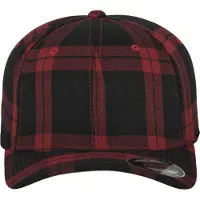 Flexfit Pet 'TARTAN PLAID' grijs / bordeaux / zwart