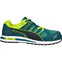 Puma Elevate Knit S1P Werkschoen Blauw/Groen