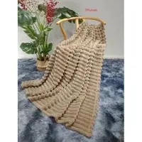 Cotton World Pluche Deken 160x200cm Donker Beige - Zacht & Warm