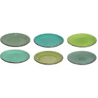 Cookinglife Ontbijtborden / Dessertborden Delice Groen ø 19 cm - 6 stuks