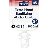 Tork Navulling voor handdesinfectiemiddel Vloeibaar Antibacterieel Fast and Effective 6 Stuks à 1000 ml