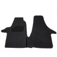Cargoods Automatten op maat - zwart stof - geschikt voor Volkswagen Transporter T5 en T6 vanaf 2003
