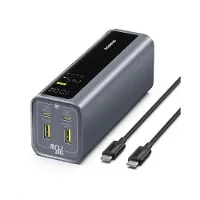 Baseus EnerGeek GP12 snellaad-powerbank met digitaal display, 20800 mAh, 145 W, Spacegrijs
