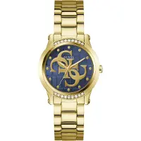 GUESS Analoog horloge 'ANNETTE' navy / goud