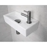 Wiesbaden Fonteinset glans wit color gunmetal