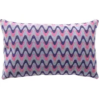 Dutch decor ALICE - kussenhoes 30x50 cm - zigzagpatroon - Baby Lavender - paars - met rits - zonder binnenkussen