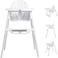 Bebies First Kinderstoel 3 In 1 Sella Wit unisex