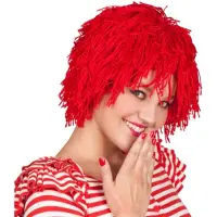 Boland Traciks pruik Fuzzy unisex rood