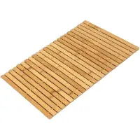 Urban Living Badmat - bamboe - antislip - douchemat - 60 x 40 cm - saunamat - hout