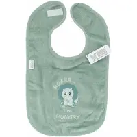 Vib - Slabber 'ROARR… I'm HUNGRY' mosgroen - Babykleertjes - Baby cadeau - zwangerschap aankondiging - geboorte cadeau