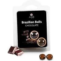 Secret Play Set 2 Brazilian Balls Chocolate Aroma