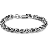Lucleon Essentials | 8 mm Zilverkleurige Armband met Vossenstaart Schakels