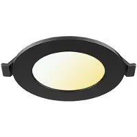 BES LED LED Downlight Inbouwspot - Brinton Thin - 3W 220lm 120° Bundelhoek - Aanpasbare Lichtkleur 3000K-4000K-6500K - IP40 - Rond - Zwart - Ø85mm Buitenmaat - Ø70mm Zaagmaat