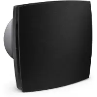 Wahlbach Badkamer ventilator 100 mm met timer mat zwart Silent