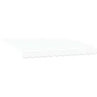 vidaXL Uitschuifbare luifel Wit 300 x 250 cm Stof en Aluminium