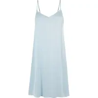 Urban Classics Viscose Satin Slip Mouwloze Midi-jurk