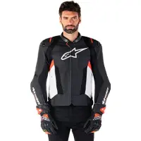 Alpinestars Missile V3 Airflow geperforeerde motorfiets lederen jas