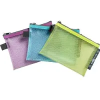 Exacompta Pop'N Co Accessoiretas 38120E A6 Ritssluiting EVA (Ethyleenvinylacetaat), PP (Polypropeen) Liggend 16,8 (B) x 12,5 (D) x 0,4 (H) cm Kleurenassortiment 3 Stuks