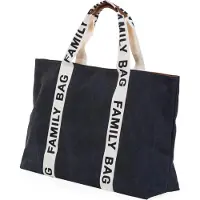Childhome CHILD HOME Luiertas Family Bag Signature Canvas Zwart